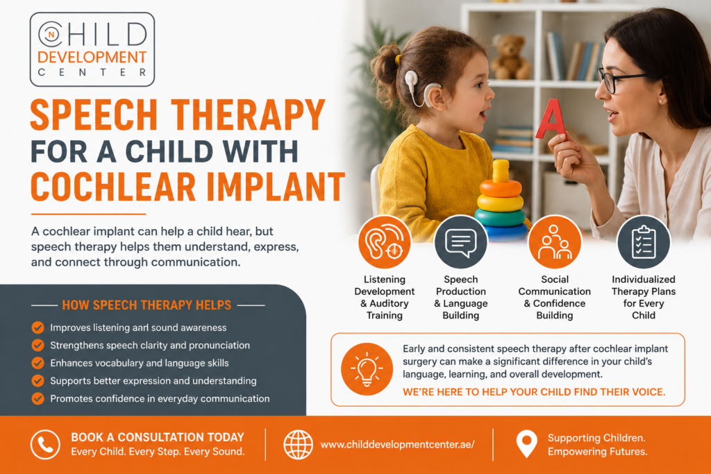 Speech Therapy for a Child With Cochlear Implant